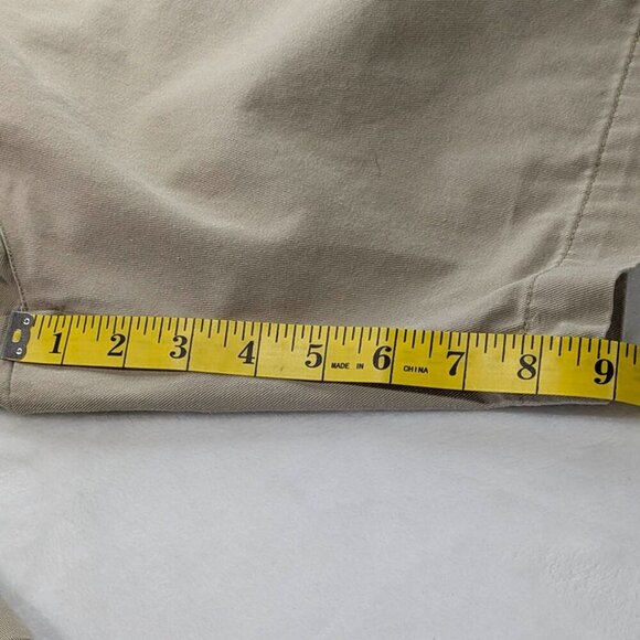 Polo Ralph Lauren Chino Shorts Mens 40 Khaki Beige Pleated High Rise Pockets - Picture 8 of 13